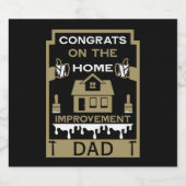 ホーム改善祝い スパークリングワインラベル (シングルラベル)