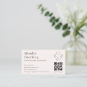 ホーム救済介護者QRコード認定サポート 名刺 (スタンド正面)