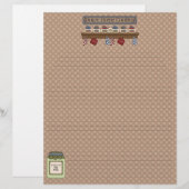 ホーム料理の下のレシピページ（横線） (正面/裏面)