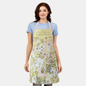 ホーム料理エプロン赤面バターフローラデザイン エプロン (着用した状態)
