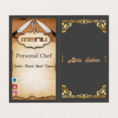ホーム料理標準セミグロス用シェフ 名刺 (外部フラット)