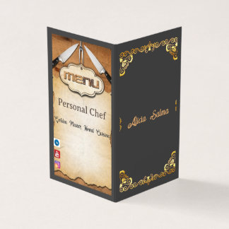 ホーム料理標準セミグロス用シェフ 名刺