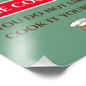 ホーム料理、署名、追加または編集文字ポスター フォトプリント (角)