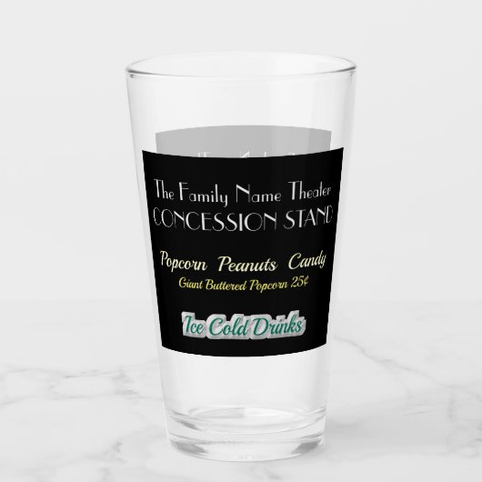 ホーム映画館コンセッション眼鏡 タンブラーグラス (正面)