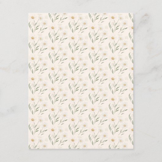 ホーム栽培かわいこちゃんベビーシャワーアドバイスカード エンクロージャーカード (裏面)