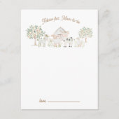 ホーム栽培かわいこちゃんベビーシャワーアドバイスカード エンクロージャーカード (正面)