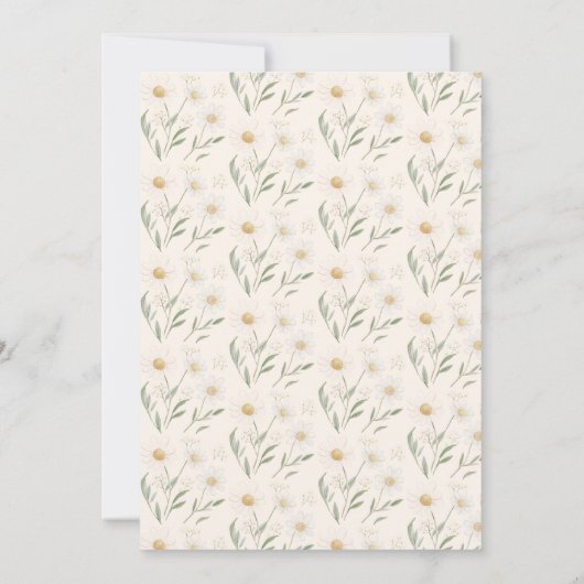 ホーム栽培かわいこちゃんベビーシャワーサンキューカード サンキューカード (裏面)