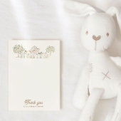 ホーム栽培かわいこちゃんベビーシャワーサンキューカード サンキューカード