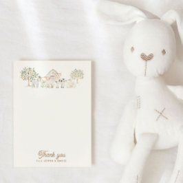 ホーム栽培かわいこちゃんベビーシャワーサンキューカード サンキューカード