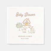 ホーム栽培かわいこちゃんベビーシャワー スタンダードカクテルナプキン (正面)