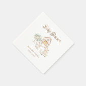 ホーム栽培かわいこちゃんベビーシャワー スタンダードカクテルナプキン (角)