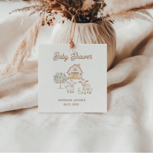 ホーム栽培かわいこちゃんベビーシャワー フェイバータグ