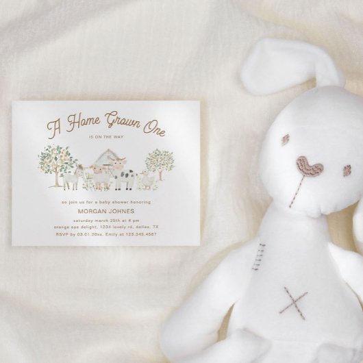 ホーム栽培かわいこちゃんベビーシャワー 招待状
