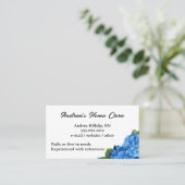 ホーム気にブルーウアジサイカスタムズの名刺 名刺 (スタンド正面)