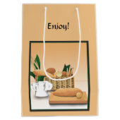 ホーム焼いたパンベーカリー抱き枕 ミディアムペーパーバッグ (裏面)