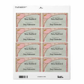 ホーム焼いた商品ラパーソナライズされたベル ラベル (フルシート)