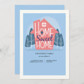 ホーム甘いホームの動きのお知らせ 招待状 (正面/裏面)