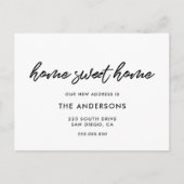 ホーム甘いホームの動モダン動の発表 ポストカード (正面)