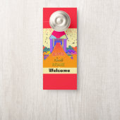 ホーム甘いホームへようこそ/静かに頼む ドアノブサイン (ノブ)