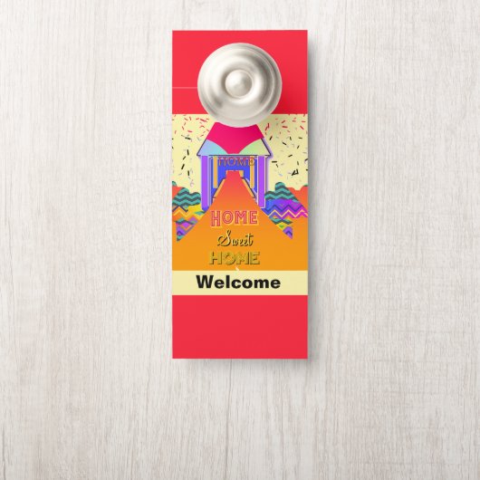 ホーム甘いホームへようこそ/静かに頼む ドアノブサイン (ノブ)