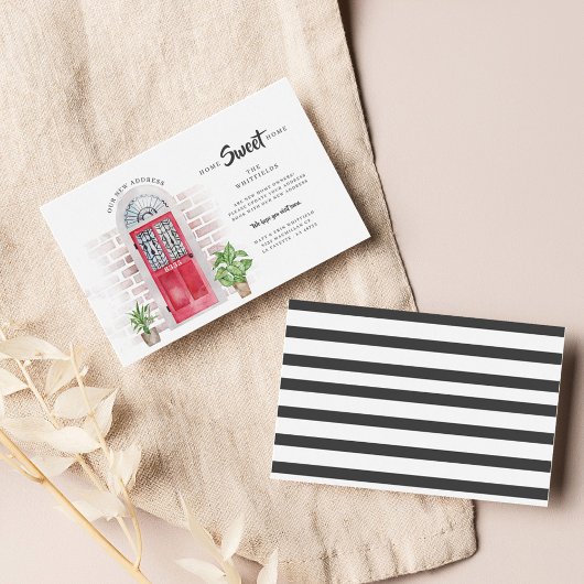 ホーム甘いホームウォーターカラー移動アナウンス 名刺