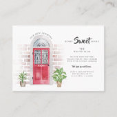 ホーム甘いホームウォーターカラー移動アナウンス 名刺 (正面)