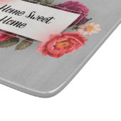 ホーム甘いホームグレーフラワーフレーム切りボード カッティングボード (角)