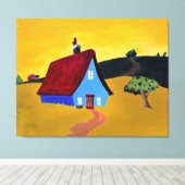 ホーム甘いホームストレッチキャンバスプリント キャンバスプリント (インサイチュ (ウッドフロア))