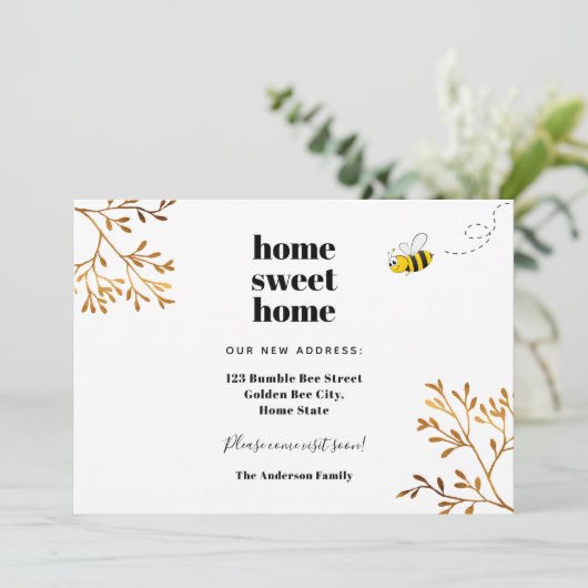 ホーム甘いホームビー金ゴールドの葉の移動 案内状 (スタンド正面)