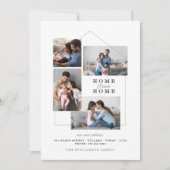 ホーム甘いホームフォトコラージュ新しいアドレス移動 案内状 (正面)