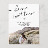 ホーム甘いホームモダンスクリプト写真の移動 案内ポストカード (正面)