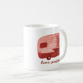 ホーム甘いホームヴィンテージトレーラーズウォーター色RV コーヒーマグカップ (正面右)