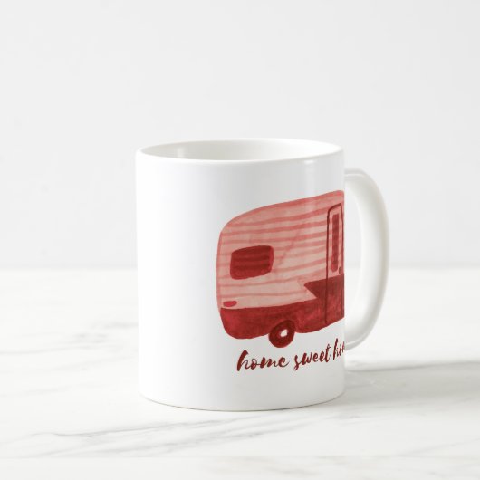 ホーム甘いホームヴィンテージトレーラーズウォーター色RV コーヒーマグカップ (正面右)
