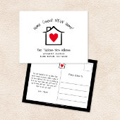 ホーム甘いホーム新しいアドレスの移動アナウンス ポストカード