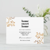 ホーム甘いホーム移モダン動エレガント発表 案内状 (スタンド正面)