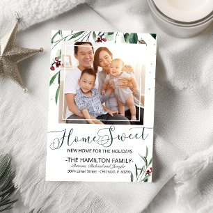 ホーム甘い新しいホーム移動アナウンスメントフォト シーズンカード