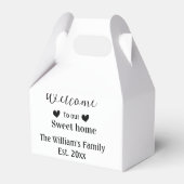 ホーム甘い歓迎の追加ファミリー名の年d フェイバーボックス (裏面サイド)