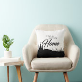 ホーム白黒書道モダン クッション (椅子)