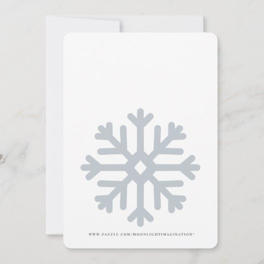 ホーム素朴インスノーホリデーオープンハウス 招待状 (裏面)