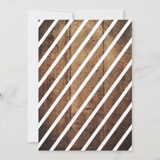 ホーム素朴カミングダンス招待状 招待状 (裏面)