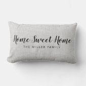 ホーム素朴スウィートホームカスタムファミリー名 ランバークッション (正面)