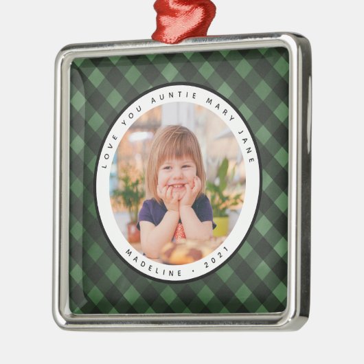 ホーム素朴ズプンカントリー写真おばさんメタルオーナメント メタルオーナメント (左)