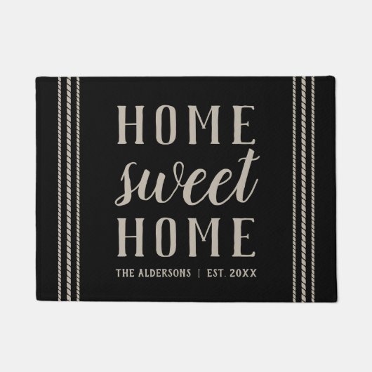 ホーム素朴パーソナライズされたスウィートホーム ドアマット (正面)