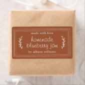 ホーム素朴メイドブルーベリージャムキャニングテラコッタ ラベル (インサイチュ)