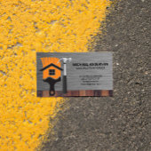 ホーム絵を描ブラシ |ハンマー |ビルダ建築 名刺