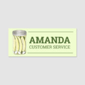 ホーム缶詰コーシェードリールサワーピックズピックルジャー 名札 (正面)