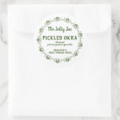 ホーム缶詰ビジネス漬物オクラ食品ラベル ラウンドシール (バッグ)