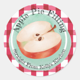 ホーム缶詰ビジネスApple Pie塗りラベル ラウンドシール