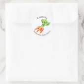 ホーム缶詰ラベル にんじん 食品ラベル ラウンドシール (バッグ)