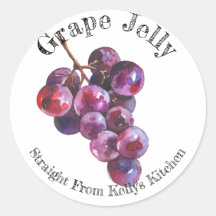 ホーム缶詰ラベル グレープゼリー ラベル